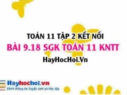 Bài 9.18 SGK Toán 11 Tập 2 Kết nối tri thức: Nhận diện quy...